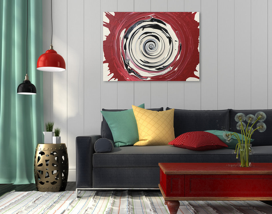Whirl - Abstract painting by Carl West 