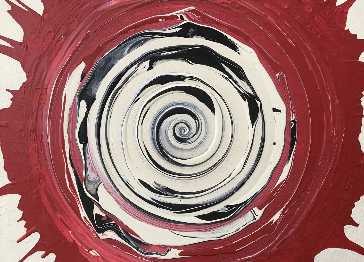 Whirl - Abstract painting by Carl West